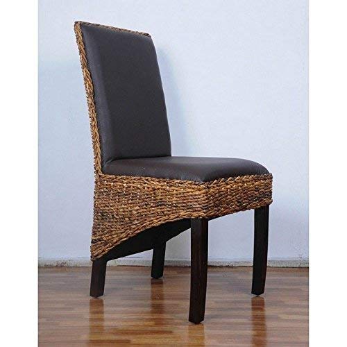 International Caravan SG-3331-2CH-IC Furniture Piece Salma Abaca Dining Chair (Set of Two)