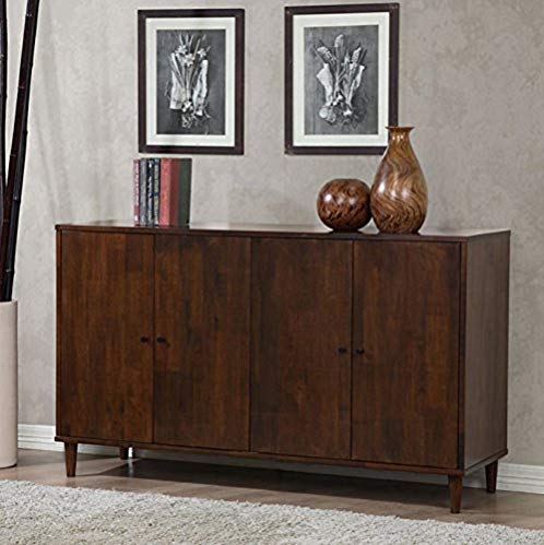 Dining Buffet 4-door Cabinet - Deep Tobacco Color - Rich and Refined -