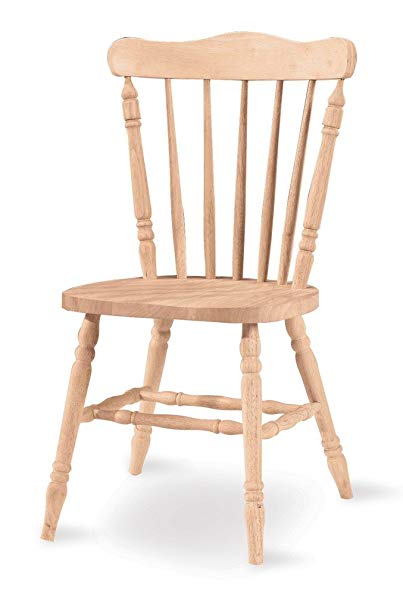 International Concepts 1C-585 Country Cottage Chair, Unfinished