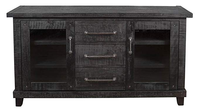 Modus Furniture 7YC973 Yosemite Solid Wood Sideboard, Black Pine