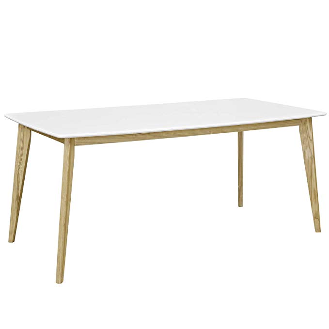 Modway EEI-2668-WHI Stratum Mid-Century Modern Dining Table, 71