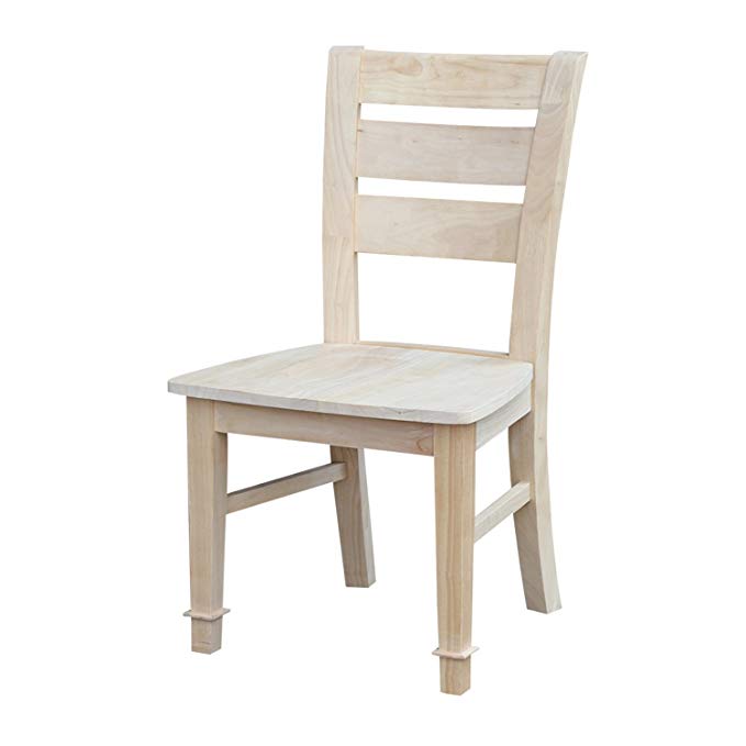 International Concepts Unfinished Tuscany Chair, Set of 2