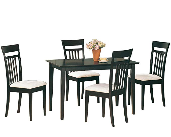 Coaster 4430 Home Furnishings 5 Piece Dining Set, Cappuccino