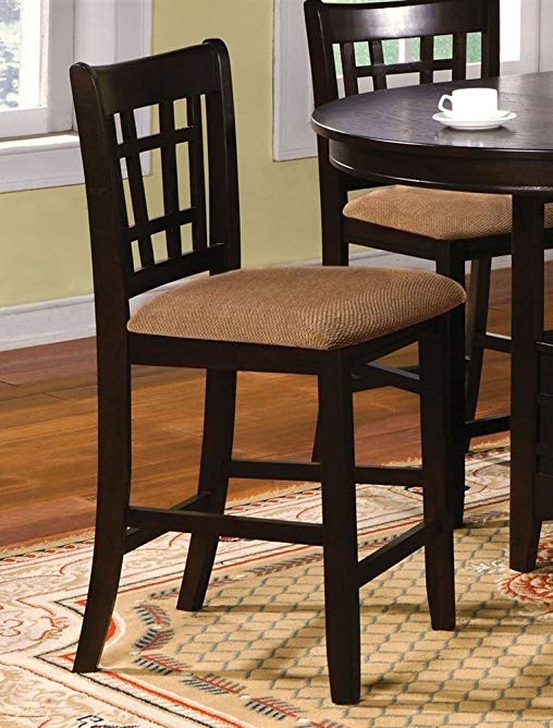 Metropolis Counter Height Chair in Espresso Finish by Furniture of America