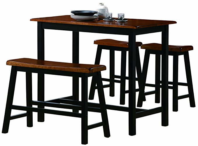 Crown Mark Tyler 4-Piece Counter Height Table Set