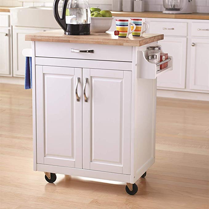 Dorel Living Kitchen Island, White