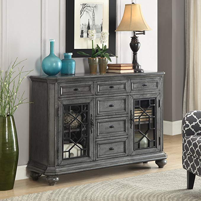 Coast to Coast Kino Burnished 6 Drawer Sideboard