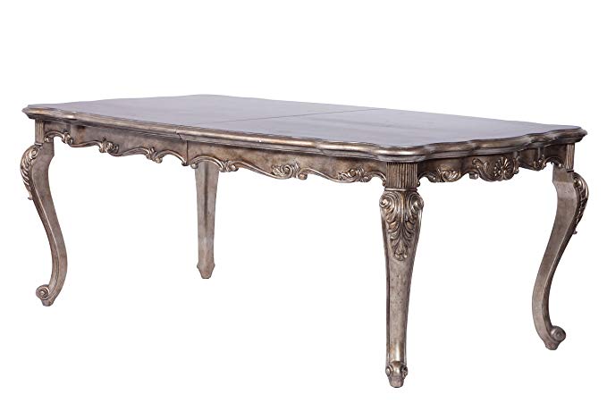 Acme Furniture ACME Chantelle Antique Platinum Dining Table