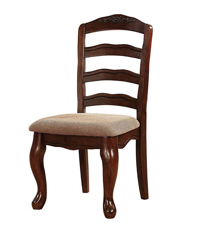 247SHOPATHOME IDF-3109SC-DK Dining-Chairs, Brown