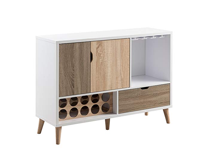 HOMES: Inside + Out Halloway Mid-Century Modern Buffet Server, Multicolor