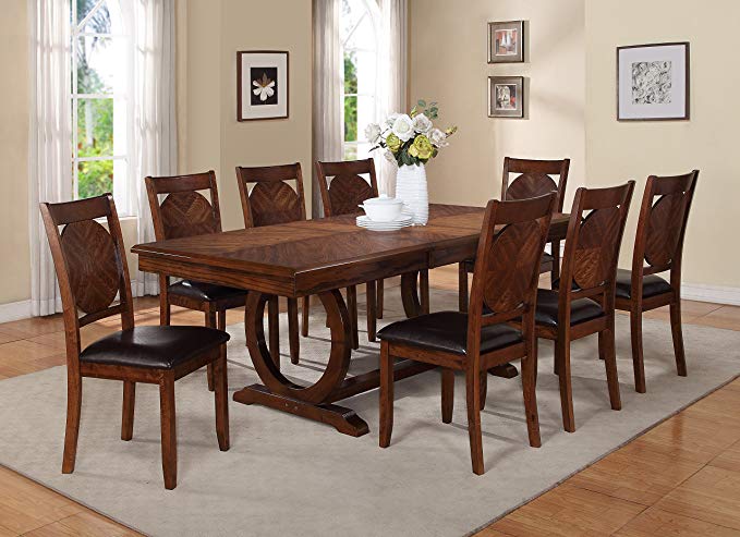 Milton Greens Stars 8878DB Vernon Dining Table, 84 by 42 by 30-Inch, Dark Brown