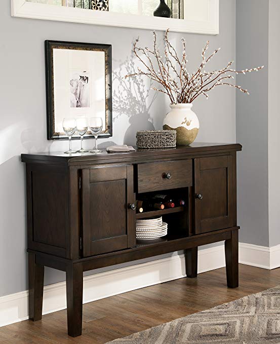 Handigan Casual Dark Brown Color Dining Room Server