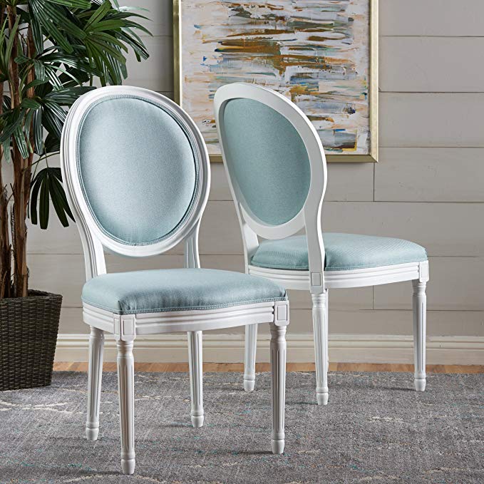 Hawthorne Light Blue Fabric Dining Chair (Set of 2)