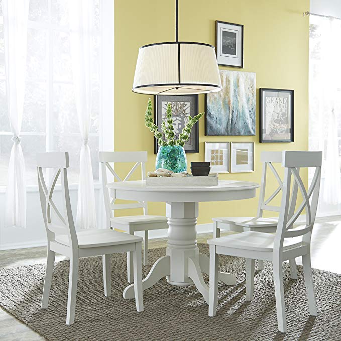 Home Styles 5-Piece Dining Set, Antique White Finish