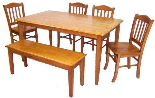 Boraam Shaker 6 Piece Dining Set in Oak