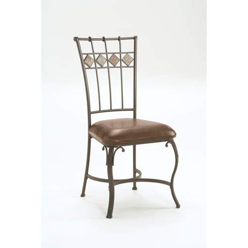 Hillsdale Lakeview Dining Chairs, Slate and Metal Finish, Set of 2