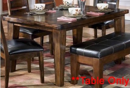 Burnished Dark Brown Dining Table