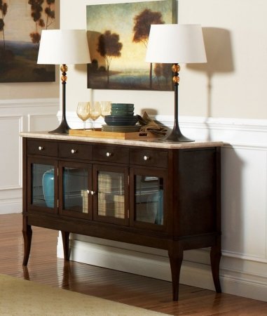 Steve Silver Marseille Sideboard w Marble Top