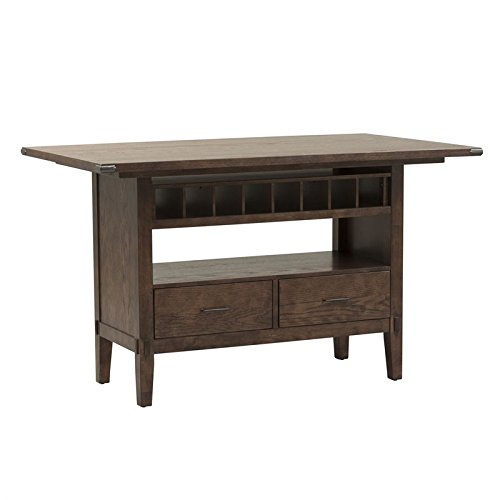 Liberty Furniture Cabin Fever Counter Height Dining Table in Brown