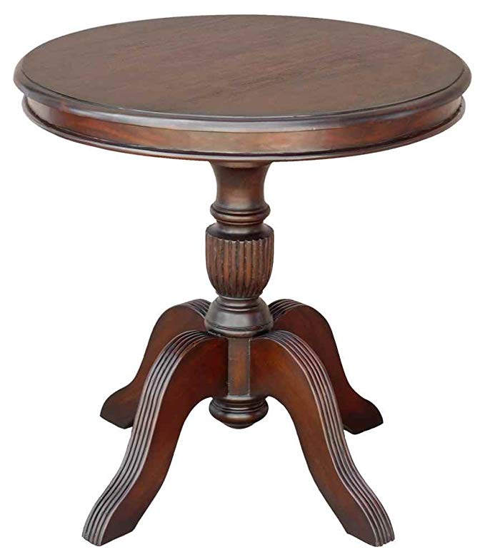 Casual Elements Dining Table in Medium Brown Finish