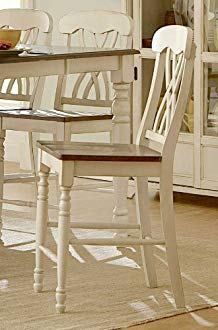 Ohana Counter Height Chair [Set of 2] Finish: Antique White