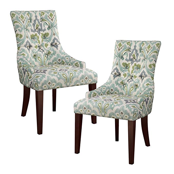 Tufted Back Dining Chair (Set of 2) Blue/See Below