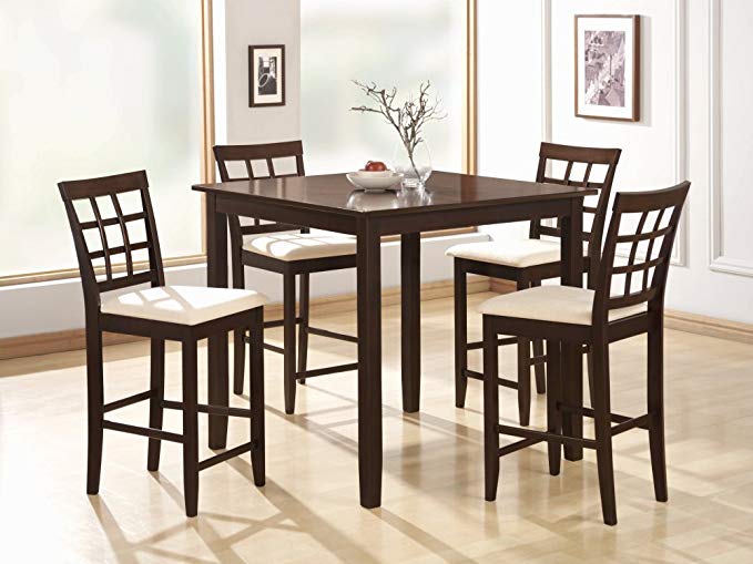 5-Piece Dining Set in Rich Cappuccino - Coaster