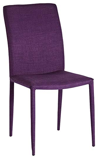 Moe's Home Collection Mena Dining Chair, Purple, Set of 2