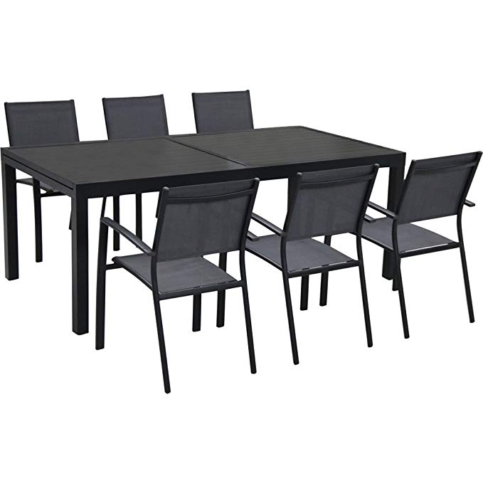 Cambridge NOVADN7PC-GRY 7 Piece Nova Dining Set