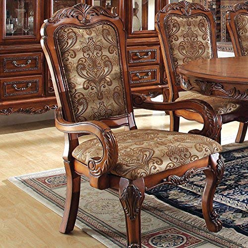 247SHOPATHOME IDF-3557AC Dining-Chairs, Oak