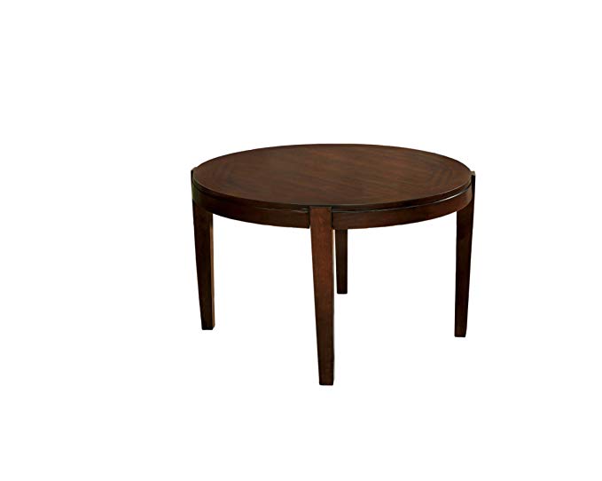 Furniture of America Wenchell Round Dining Table, Walnut Finish