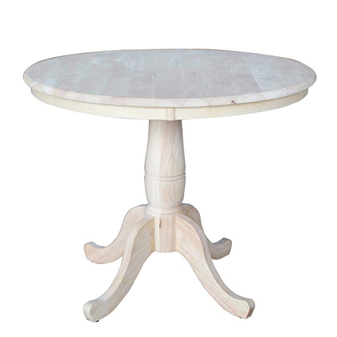 International Concepts Round Top Pedestal Table, 36-Inch