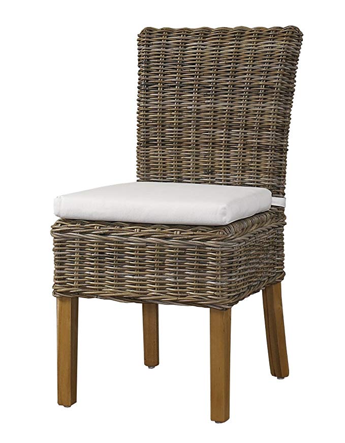 Padma's Plantataion Boca Chair, Kubu with White Cushion