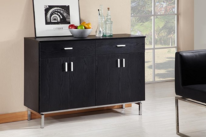 ioHOMES Knox 2-Doors Buffet, Black