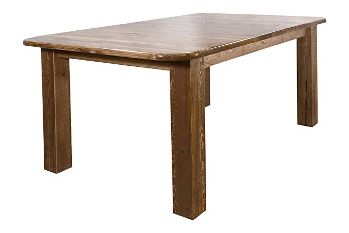 Montana Woodworks MWHCDT4PSL Homestead Collection 4-Post Dining Table, Stain & Lacquer Finish