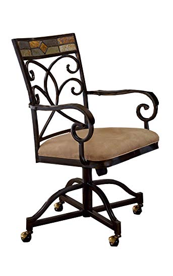 Hillsdale 4442-806 Hiillsdale Pompeii Caster Dining Chairs (Set of 2)