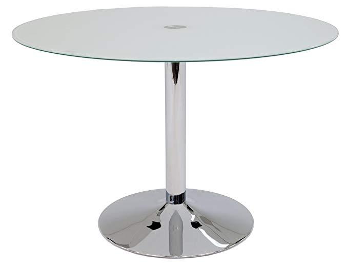 Impacterra QLSU515794417 Sundance Dining Table, Frosted Glass