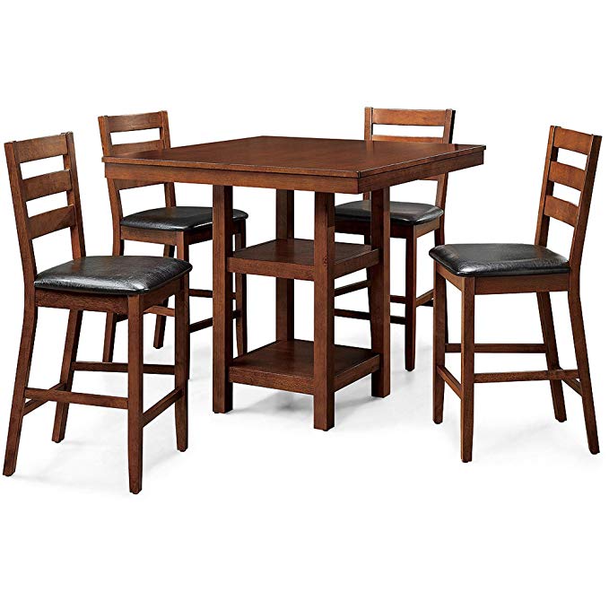 New - Dalton Park 5-Piece Counter Height Dining Set, Mocha