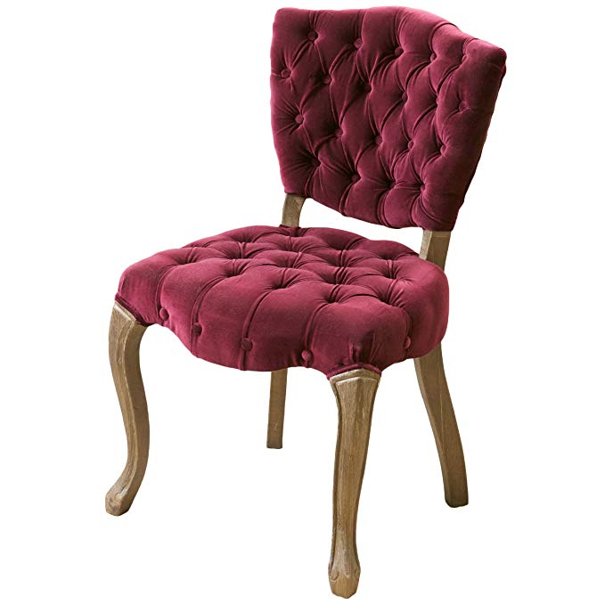 Best-selling Lane Tufted Fabric Dining Chairs, Purple