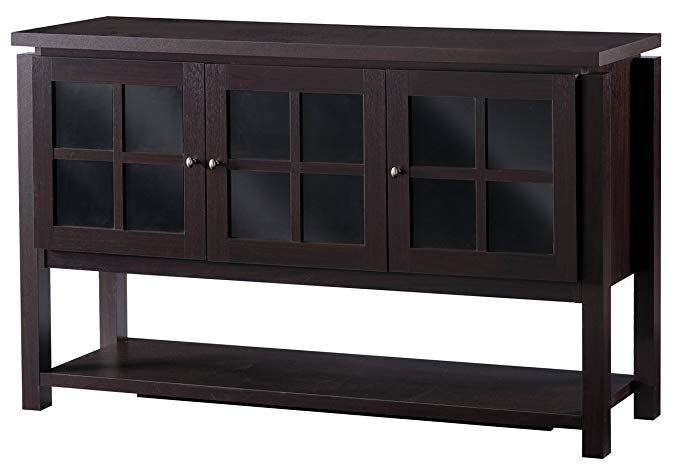 ioHOMES Julianna Modern Dining Buffet Cabinet, Walnut