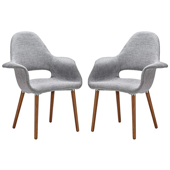 Poly and Bark Barclay Dining Chair in Light Grey (Set of 2)