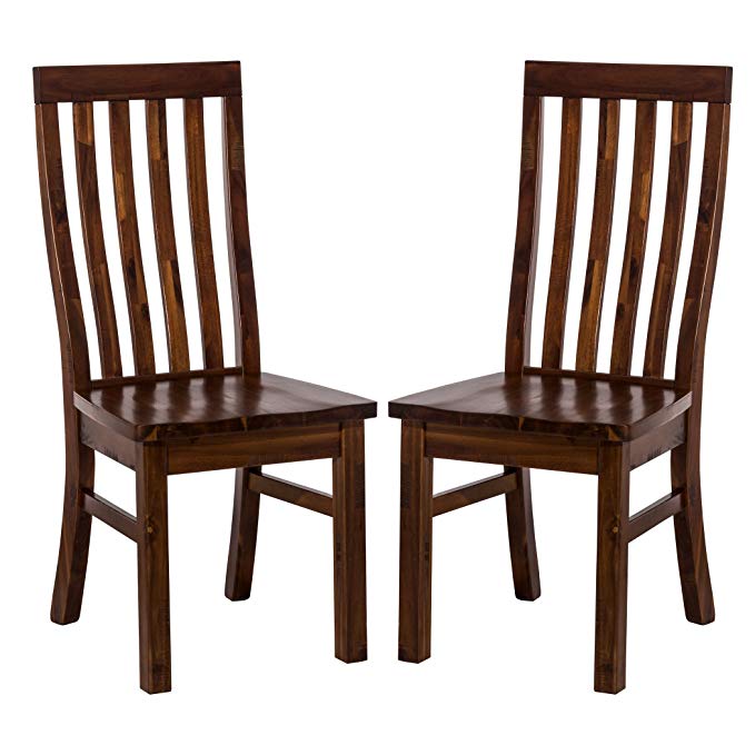 Hillsdale 4321-804KD Dining Chair Set (Set of 2), Distressed Chestnut