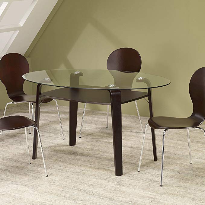 Coaster Oval Dining Table 120791 - Cappuccino Finish