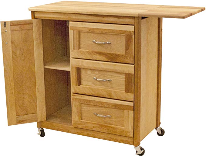 Catskill Craftsmen Drawer Cart with Side Drop Leaf